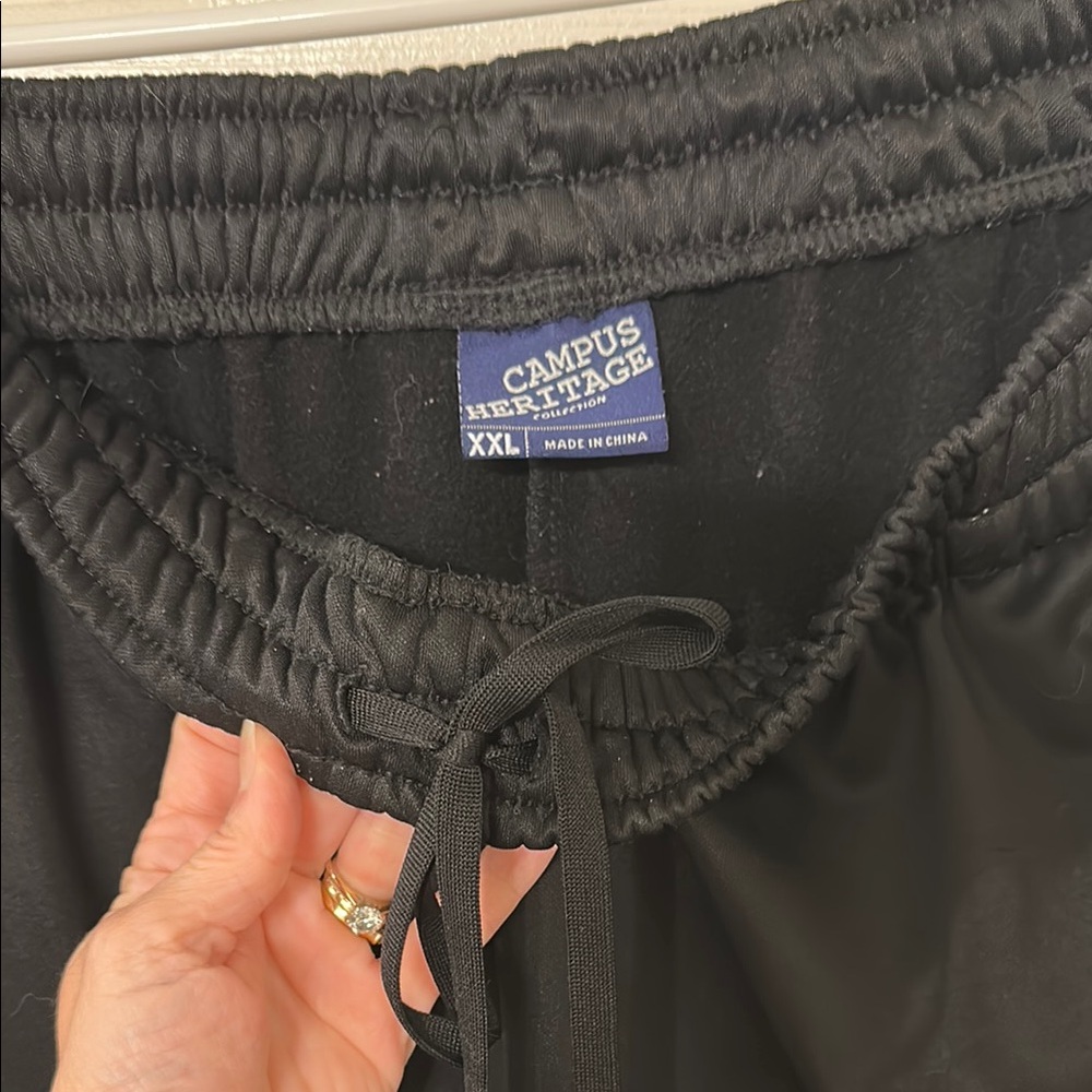 Pitt MENS Black Athletic Bottoms UNIVERSITY OF PITTSBURGH PANTHERS GOLD SZ XXL - Picture 5 of 5